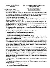 Đề thi chọn học sinh giỏi tỉnh cấp THPT năm học 2016 - 2017 môn thi Hóa học lớp 11